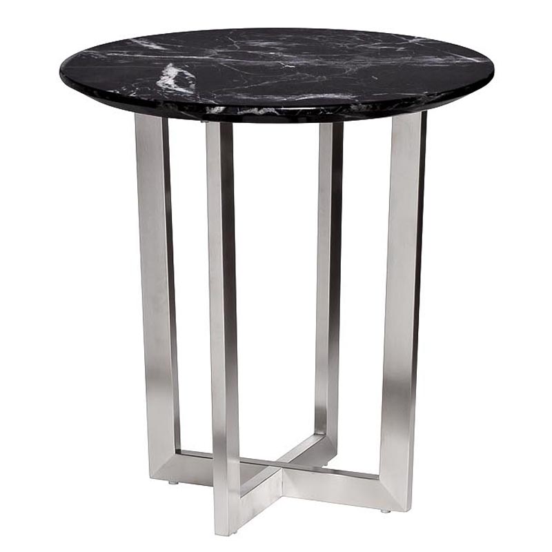 Приставной стол Adamson Side Table Серебряный в Казани | Loft Concept 