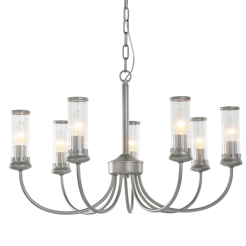 Люстра Morgane Chandelier silver 66 Серебряный Прозрачный в Казани | Loft Concept 