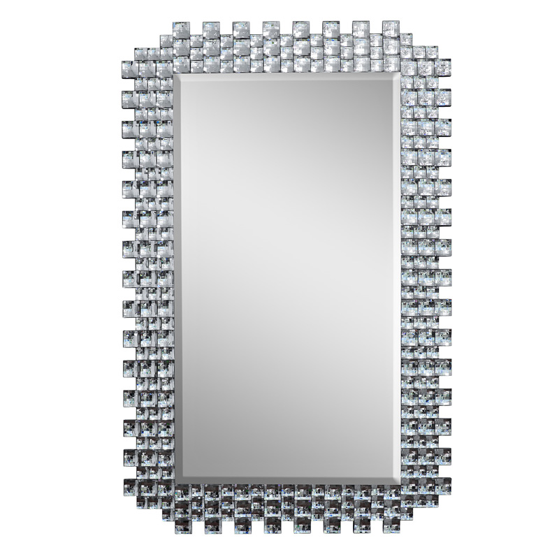 Зеркало Lasre Glitter Squares Mirror  в Казани | Loft Concept 