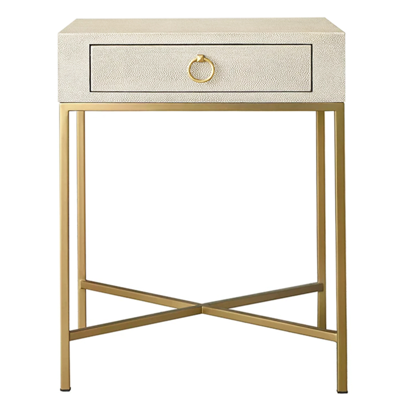 Gaston Stingray Texture Ivory Side Table Приставной стол скат Золотой ivory ( слоновая кость ) в Казани | Loft Concept 