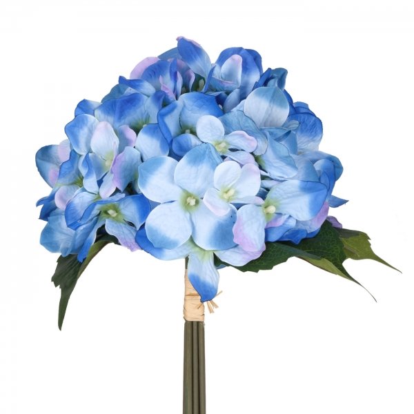 Декоративный искусственный цветок Blue Hydrangea Синий Зеленый в Казани | Loft Concept 