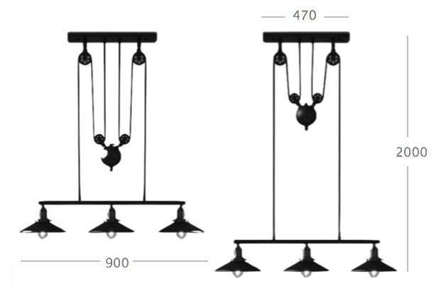 Люстра Loft Cone Pendant Balance Line 3 в Казани