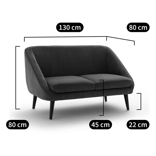 Двухместный диван с обивкой из велюра Belanger Sofa в Казани