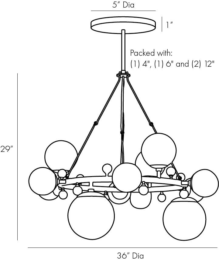 Люстра Arteriors TROON ROUND CHANDELIER в Казани