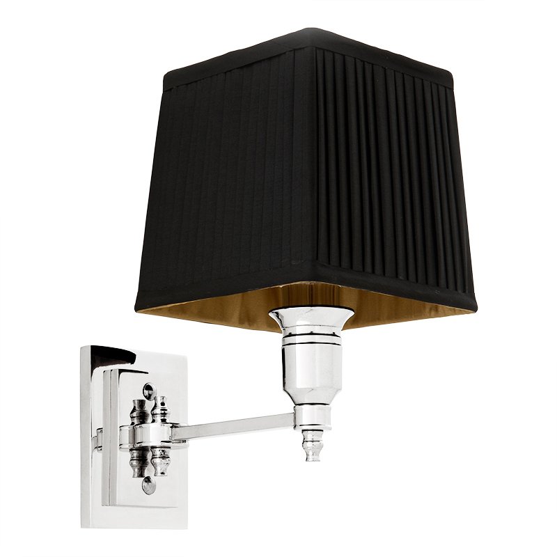 Бра Wall Lamp Lexington Single Nickel+Black Никель Черный в Казани | Loft Concept 