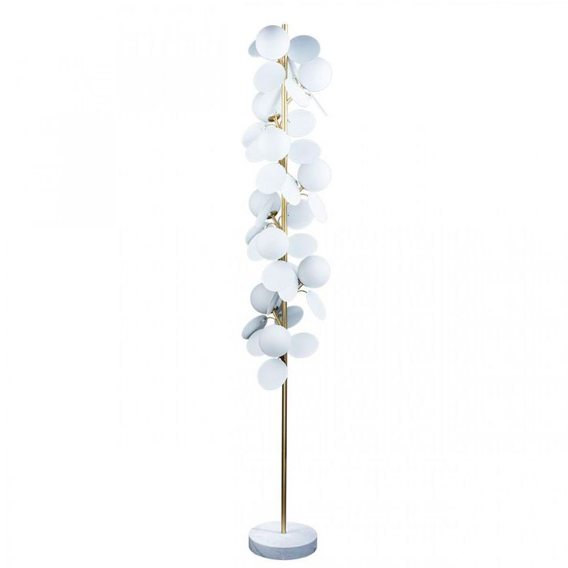 Торшер MATISSE Floor Lamp White Золотой Белый в Казани | Loft Concept 