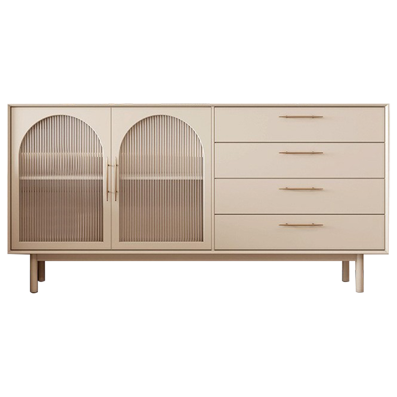 Комод Trystan Arch Chest of Drawers Бежевый Золотой в Казани | Loft Concept 