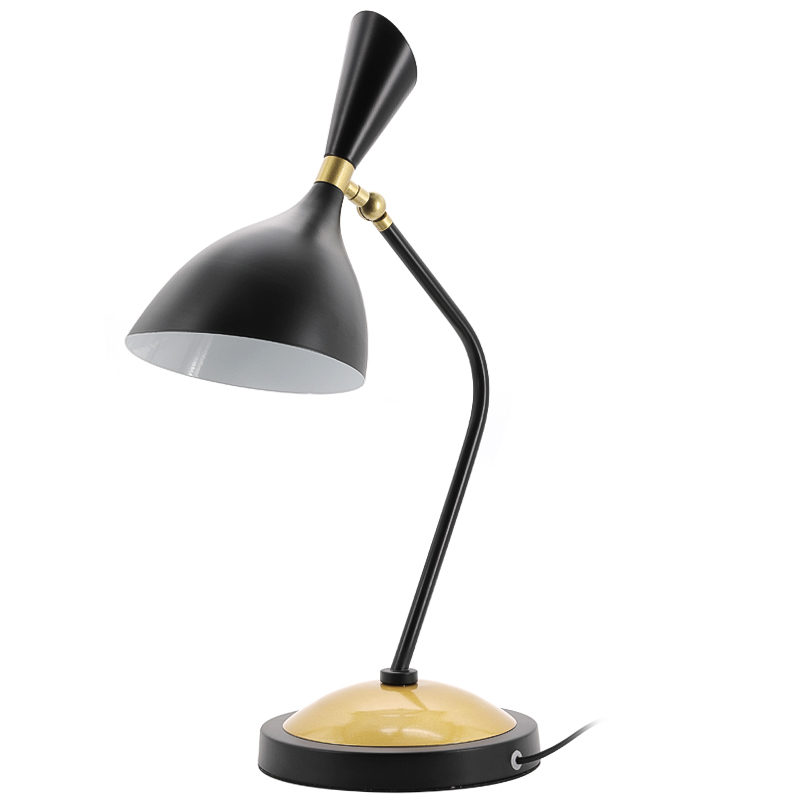 Настольная лампа Duke Table Lamp Черный Золотой в Казани | Loft Concept 