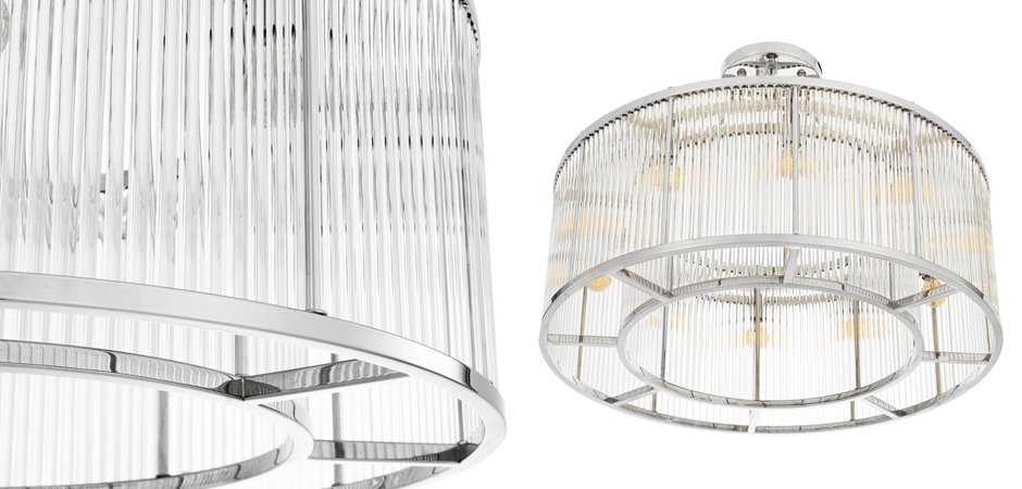 Потолочный светильник Ceiling Lamp Bernardi Nickel Потолочный светильник Ceiling Lamp Bernardi Nickel - Loft-Concept в Казани