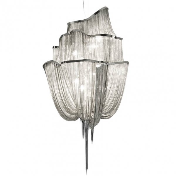 Люстра Terzani Atlantis Chandelier NICKEL Хром в Казани | Loft Concept 