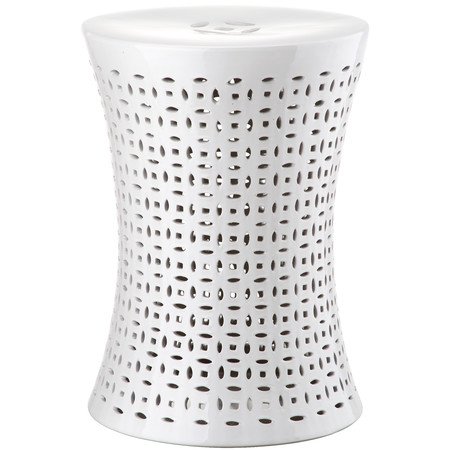 Керамический табурет Camilla Garden Stool White Белый в Казани | Loft Concept 