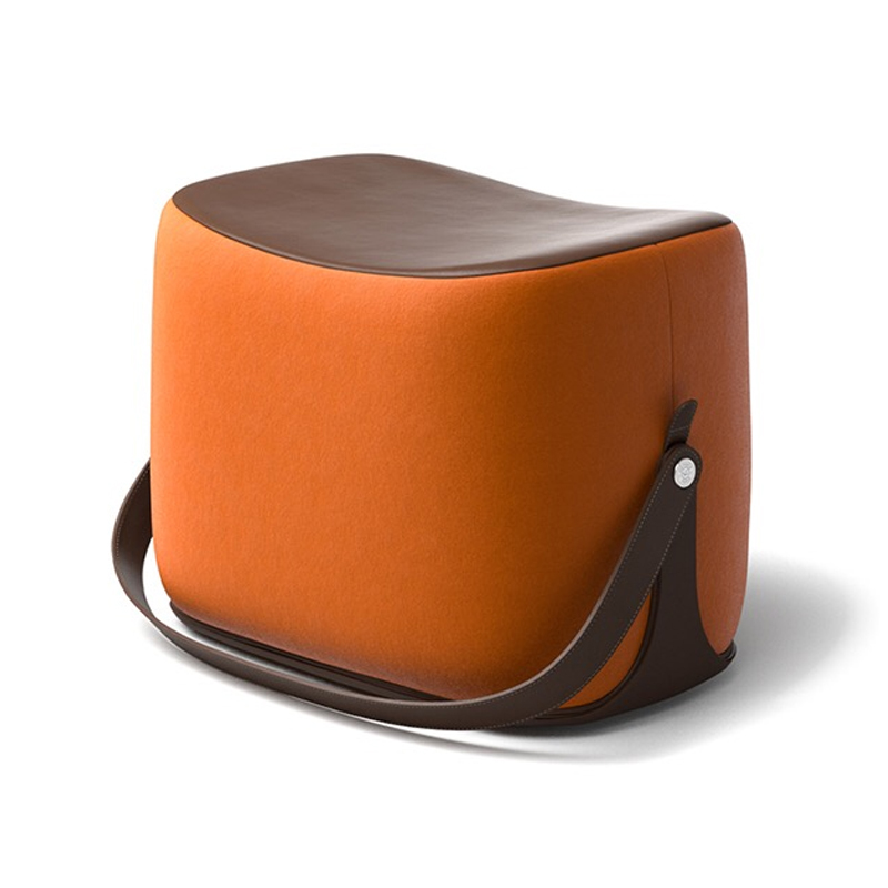 Пуф Langtry Pouf Orange Коричневый Оранжевый в Казани | Loft Concept 