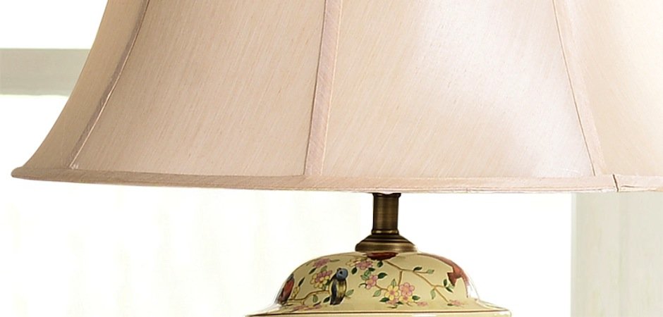 Настольная керамическая лампа с узором Luna - Loft-Concept в Казани