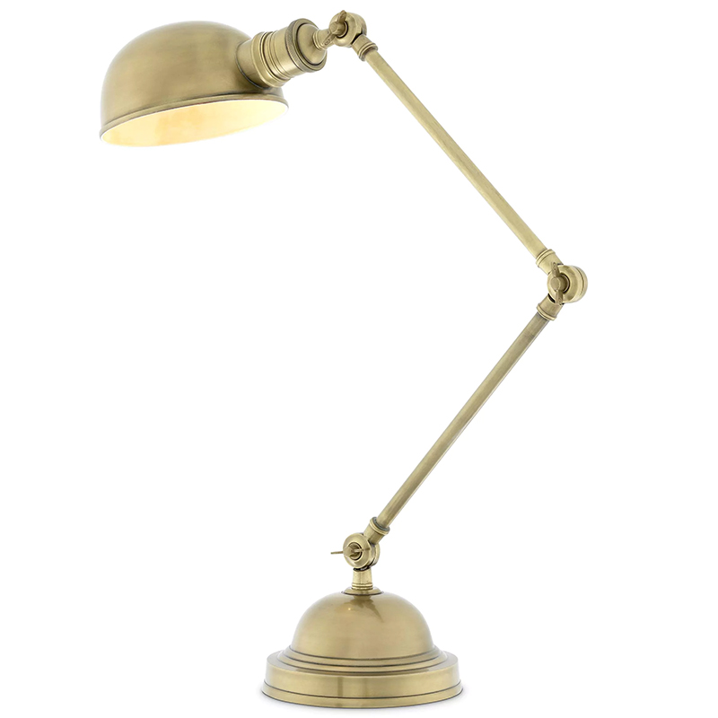 Настольная лампа Eichholtz Desk Lamp Soho Винтажная латунь Латунь в Казани | Loft Concept 