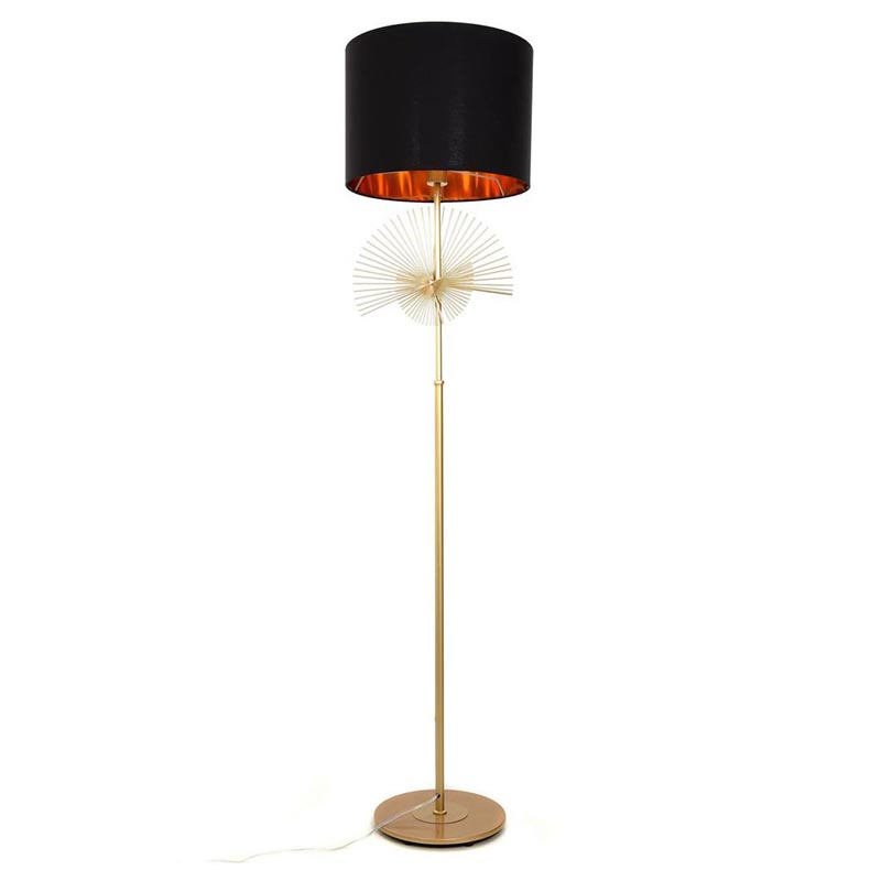 Торшер Genoveva Floor lamp black Черный Золотой в Казани | Loft Concept 