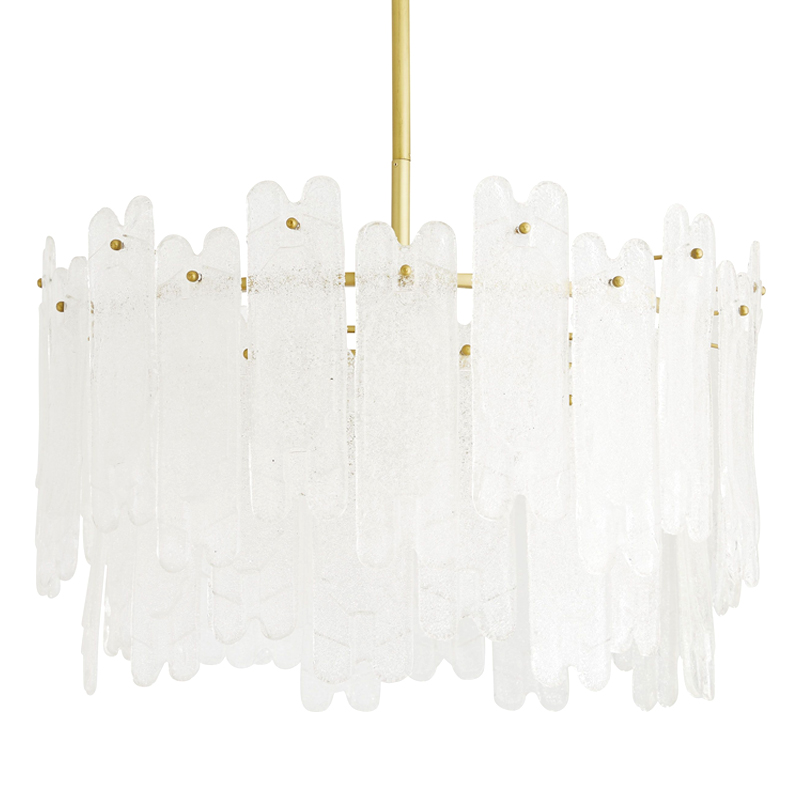 Люстра Arteriors MUGLER CHANDELIER Золотой Белый в Казани | Loft Concept 