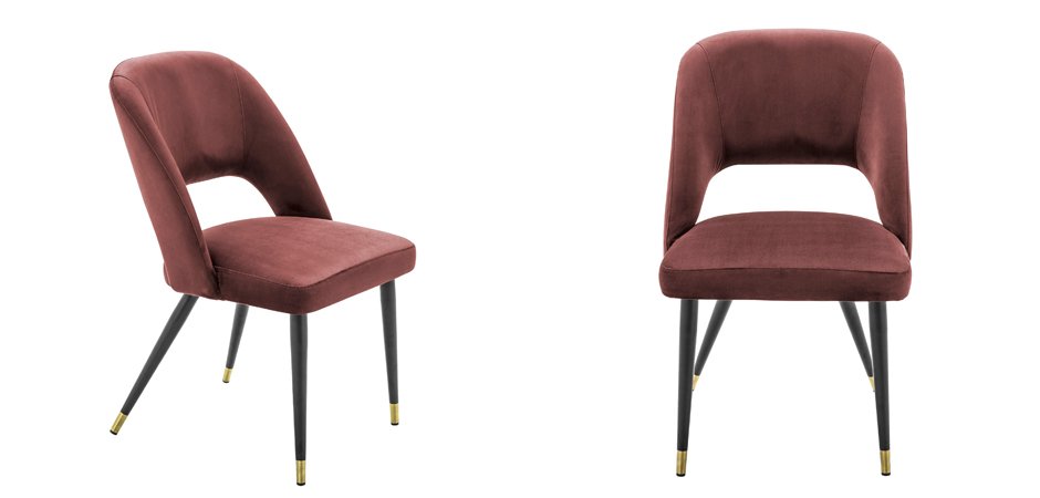 Стул Eichholtz Dining Chair Cipria Bordeaux - фото №1