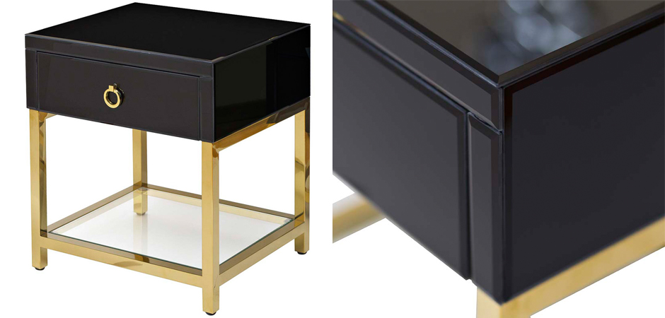 Тумба Black Gold Nightstand Тумба Black Gold Nightstand - Loft-Concept в Казани