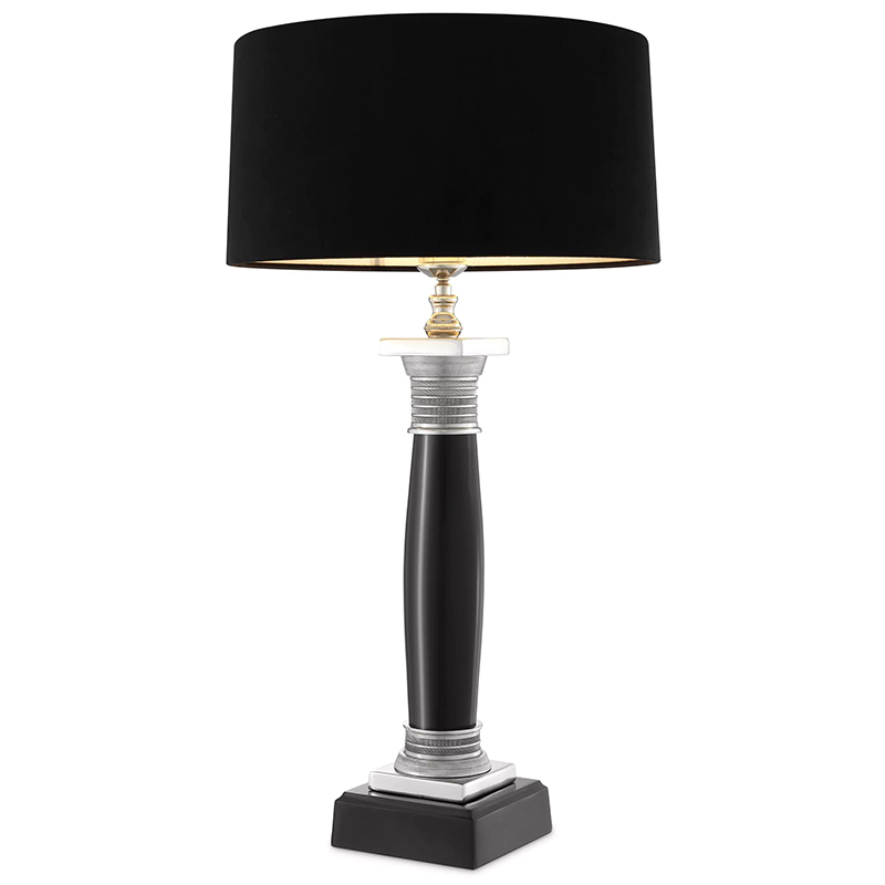 Настольная лампа Eichholtz Table Lamp Napoleon Black Черный Никель в Казани | Loft Concept 