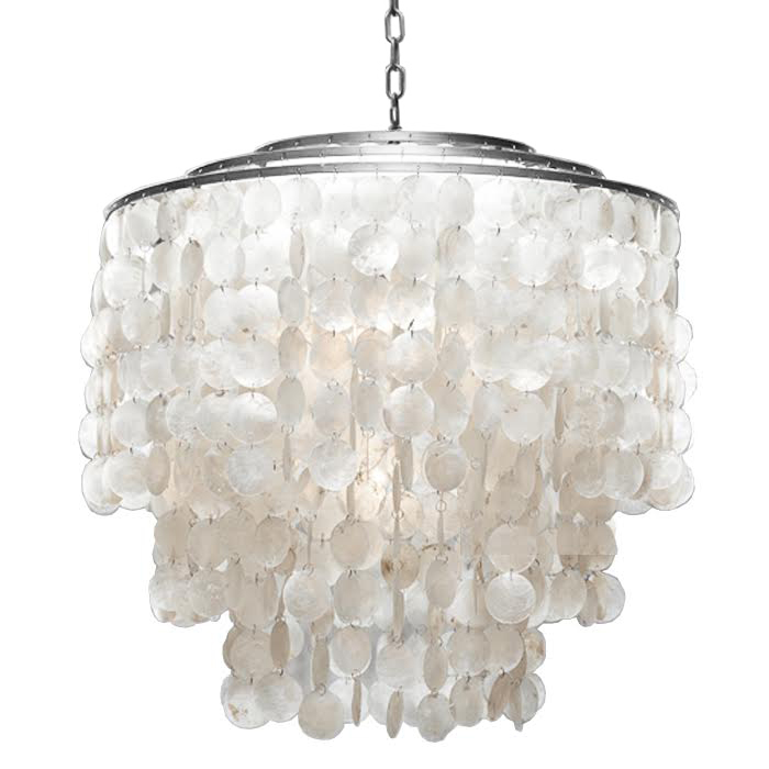 Люстра SHELL Chandelier 65 Серебро Белый Серебряный Люстра SHELL Chandelier 65 Серебро Белый Серебряный в Казани | Loft Concept