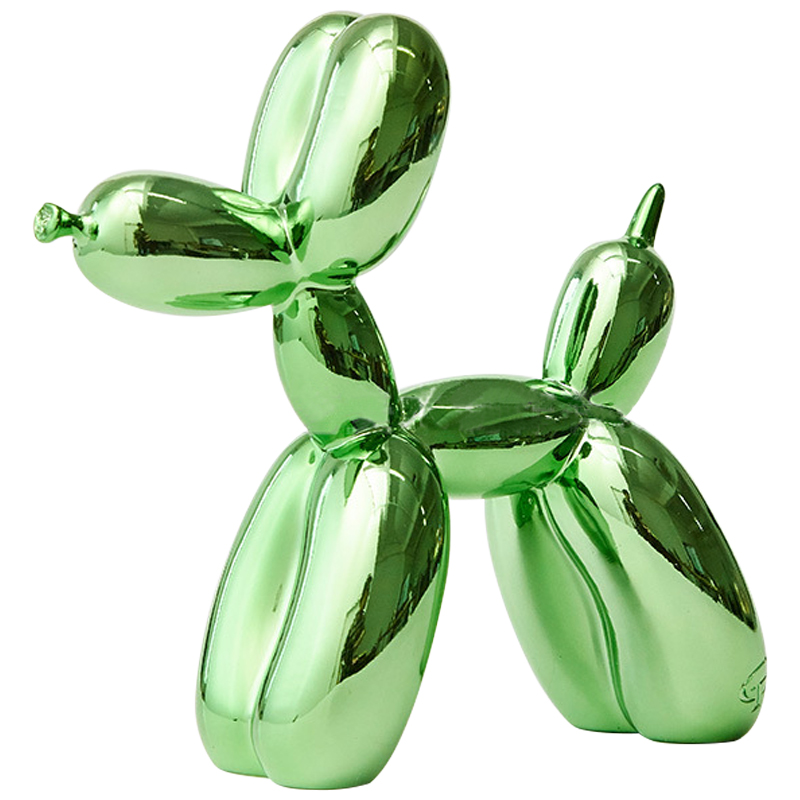 Статуэтка Jeff Koons Balloon Dog Chrome Green Зеленый в Казани | Loft Concept 