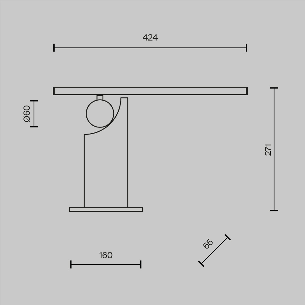 Настольный светильник Monumento 3000К 9Вт в Казани