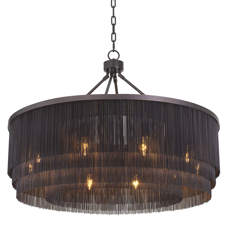 Люстра Eichholtz Chandelier Tissot L Темная бронза в Казани | Loft Concept 