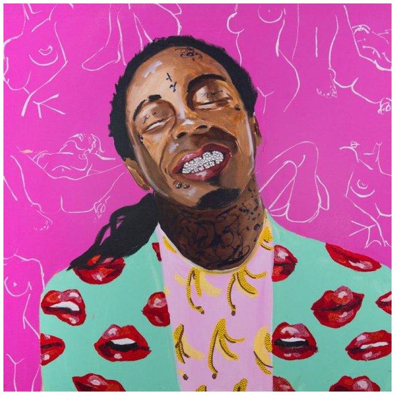 Картина Lil Wayne with Kama Sutra Wallpaper Мульти в Казани | Loft Concept 