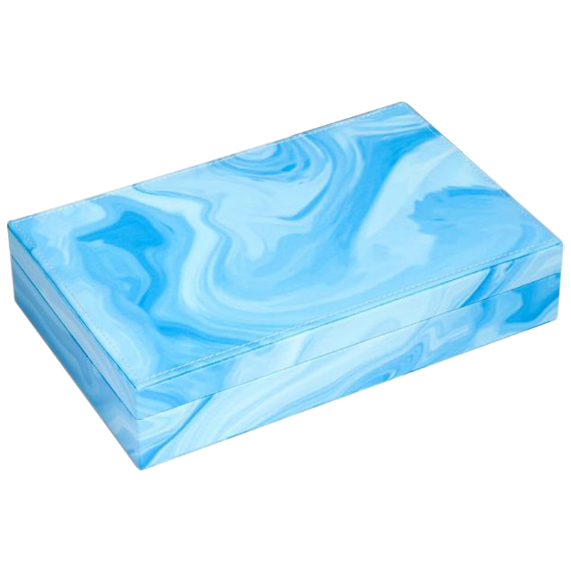 Шкатулка Marble Pattern Box blue Голубой в Казани | Loft Concept 