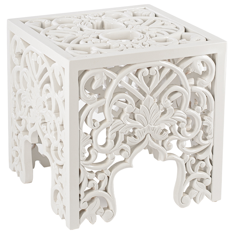 Приставной стол Side Table White lace Белый в Казани | Loft Concept 