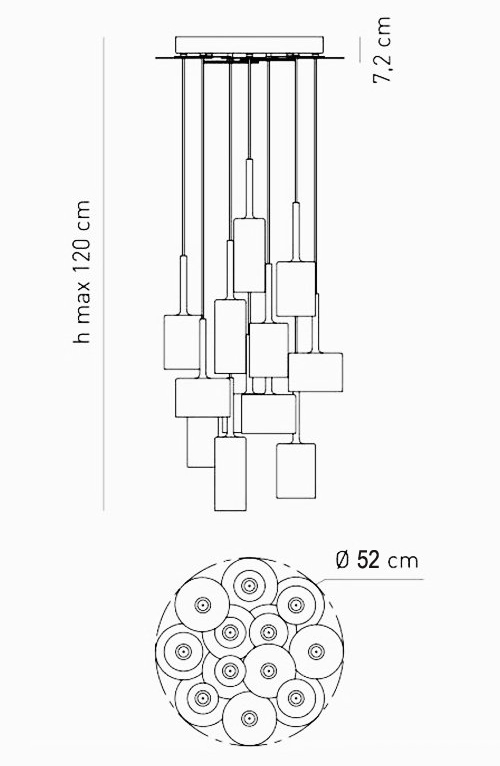 Люстра AXO Light Spillray Suspension Lamp в Казани