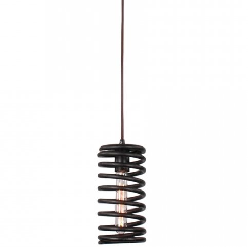 Подвесной светильник Loft Spring Pendant Vertical Черный в Казани | Loft Concept 