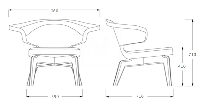 Кресло Munich Lounge Chair в Казани