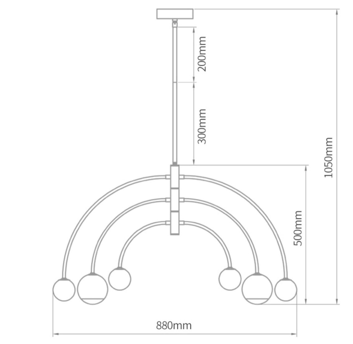 Люстра Wynne Metal Arch Wooden Chandelier в Казани