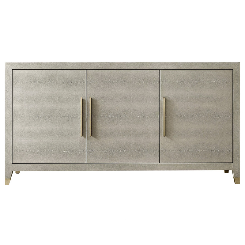 Комод серый скат Charles Stingray Texture chest of drawers Grey Золотой Серый в Казани | Loft Concept 