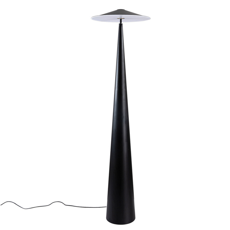 Дизайнерский Черный Торшер Modern Mushroom Floor Lamp Черный в Казани | Loft Concept 