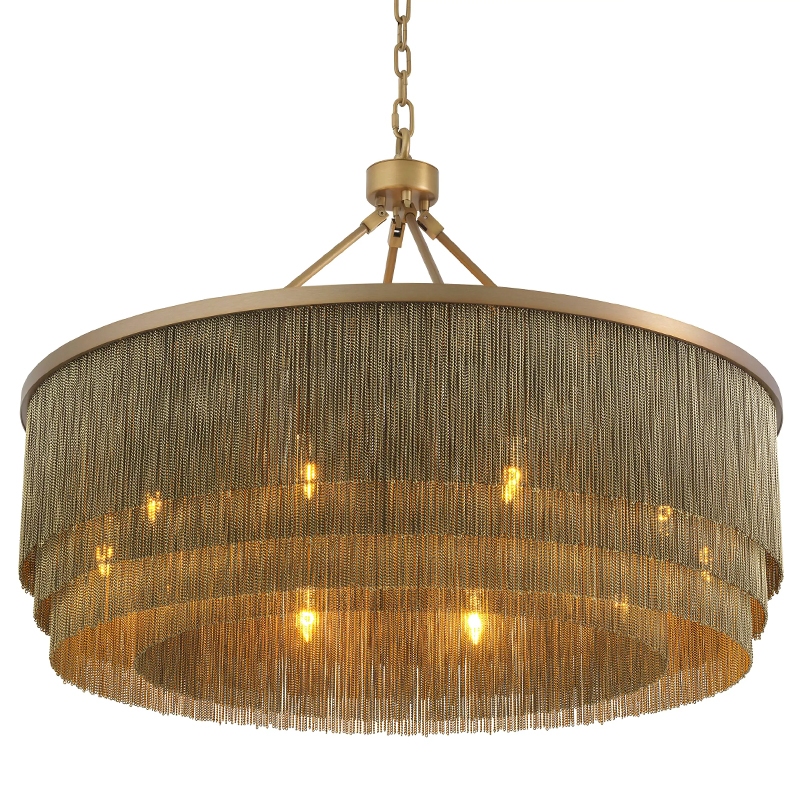 Люстра Eichholtz Chandelier Tissot L Brass Латунь в Казани | Loft Concept 