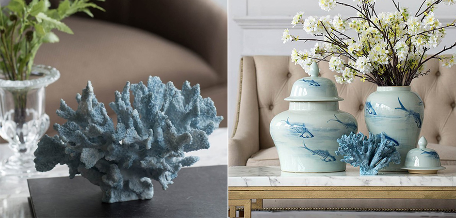 Статуэтка Coral Decor светло-голубой коралл Статуэтка Coral Decor светло-голубой коралл - Loft-Concept в Казани