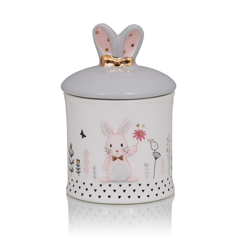 Ваза Kids Vase Bunny II Розовый пастельный Серый в Казани | Loft Concept 