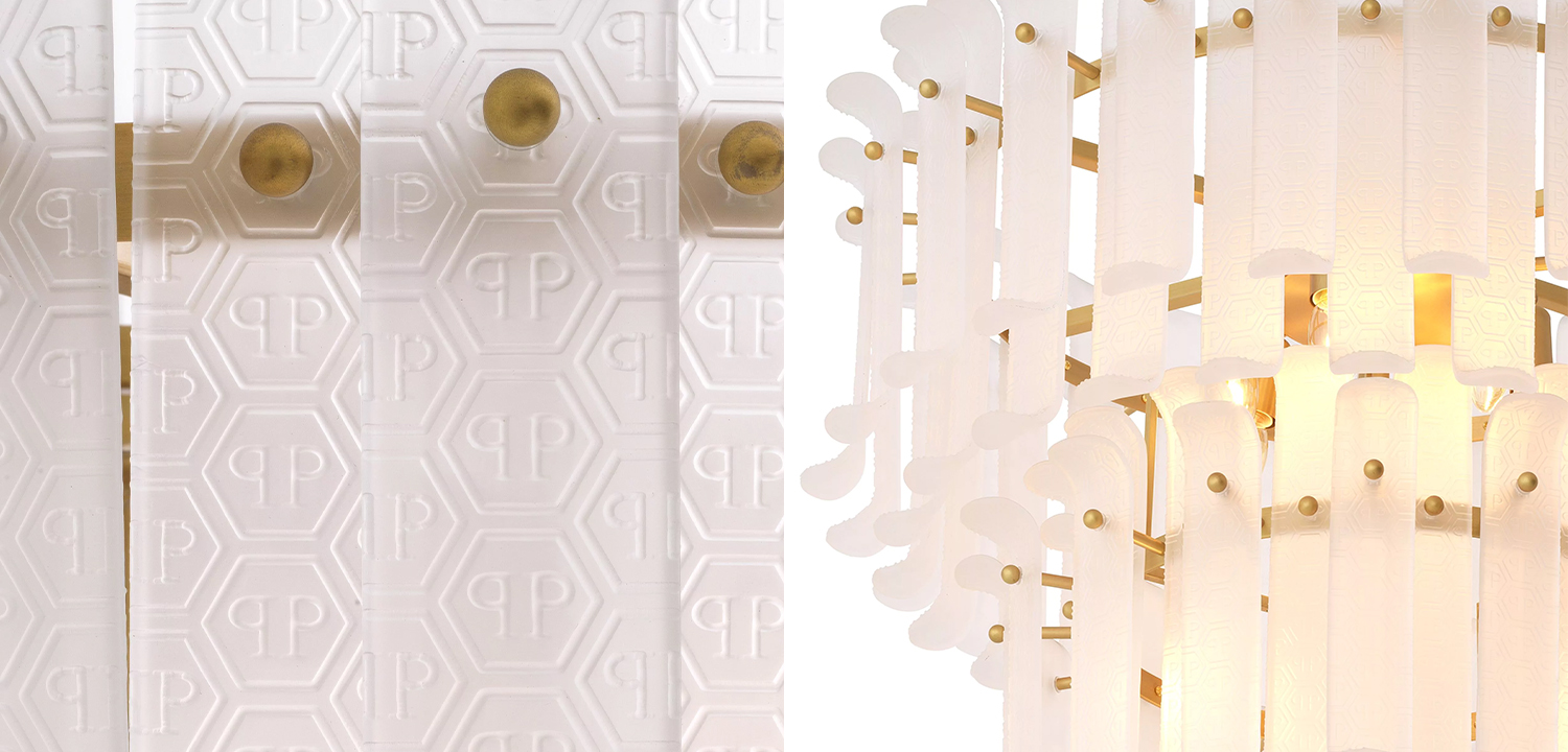 Люстра Philipp Plein Chandelier Rodeo Drive L Белая - фото