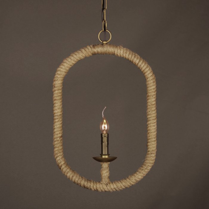 Подвесной светильник Oval Loft Rope Light  в Казани | Loft Concept 