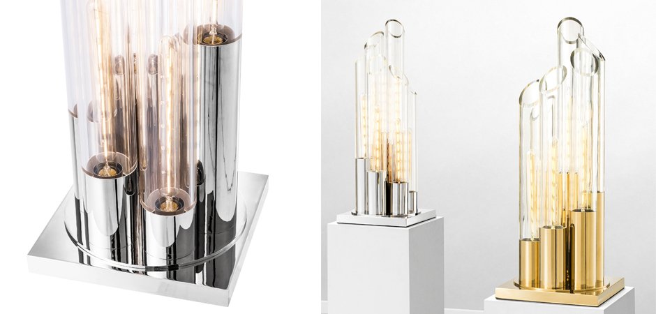 Настольная лампа Eichholtz Table Lamp Paradiso Nickel - Loft-Concept в Казани