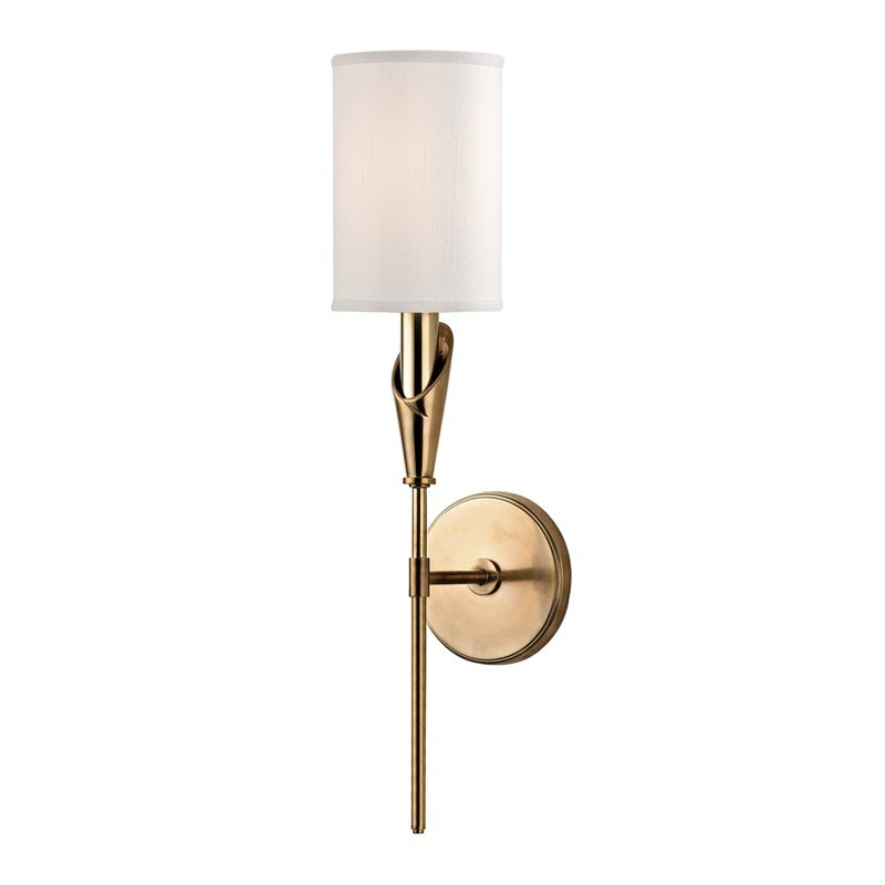 Настенный светильник Wall Sconce TATE 1311-AGB Латунь Белый в Казани | Loft Concept 