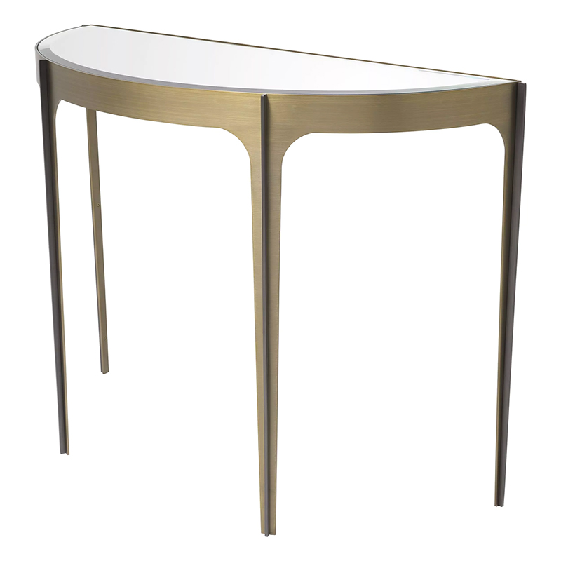 Консоль Eichholtz Console Table Artemisa Brass Латунь Зеркало в Казани | Loft Concept 