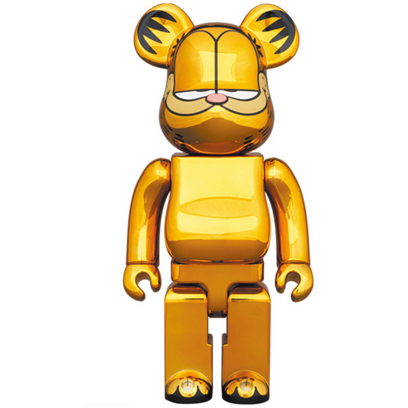 Статуэтка Bearbrick Garfield Глянцевое золото в Казани | Loft Concept 