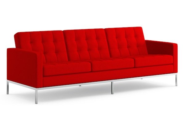 Диван Florence Knoll sofa Серый Красный Коричневый Зеленый Желтый Голубой Белый Черный в Казани | Loft Concept 