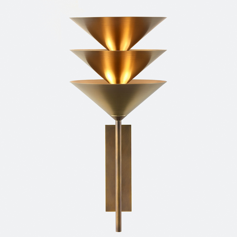 Бра WALL STACK III WALL SCONCE Латунь в Казани | Loft Concept 