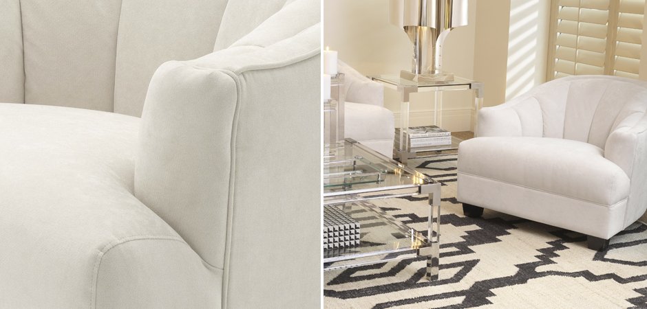 Кресло Eichholtz Chair Polaris Ecru - фото №1