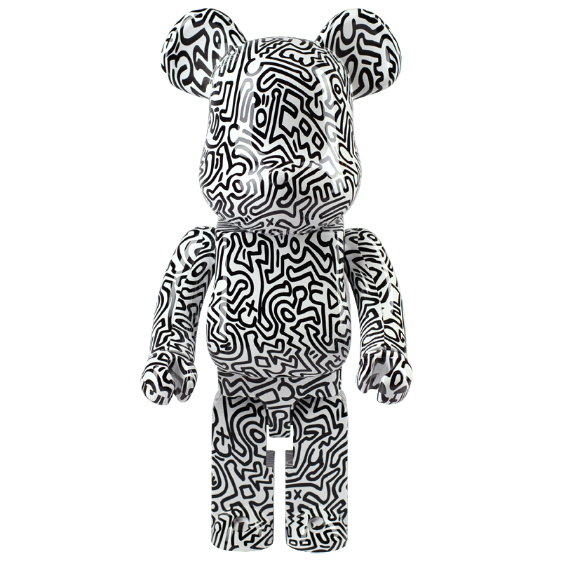 Статуэтка  Bearbrick Keith Haring Ver. 4 Черно-белый в Казани | Loft Concept 