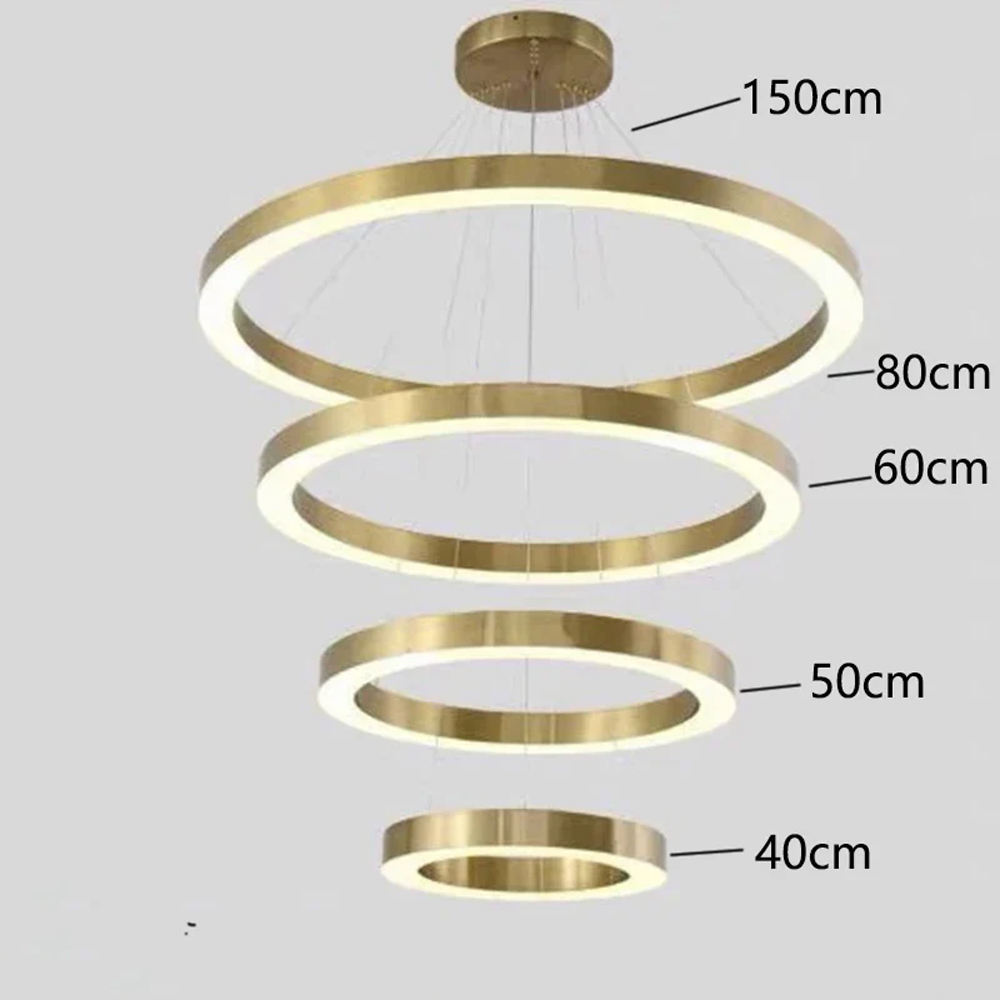 Люстра Light Ring Vertical Латунь в Казани